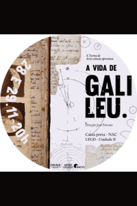 Cartaz do Espetáculo A vida de Galileu  (2019)